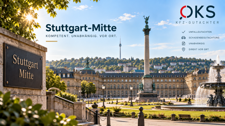 Kfz Gutachter Stuttgart-Mitte – mobiler Gutachter für Unfallgutachten und Schadenbegutachtung direkt vor Ort