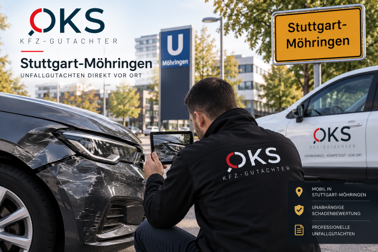 Kfz Gutachter Stuttgart Möhringen – mobile Schadenbegutachtung und professionelles Unfallgutachten direkt vor Ort
